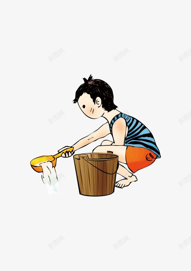 小孩浇水png免抠素材_88icon https://88icon.com 做家务 小孩 小男孩 植树节 浇水 种树