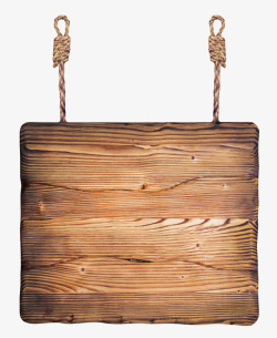 深棕色布满年轮挂着的木板实物素材