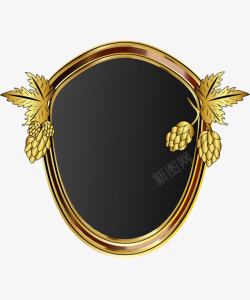 树叶皇家金闪闪素材