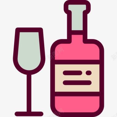 回收利用瓶酒图标图标