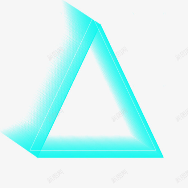 蓝色立体感正三角形png免抠素材_88icon https://88icon.com 一个三角形 三角型 三角形 几何图形 正三角形 立体感正三角形 蓝色