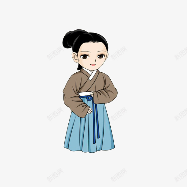 卡通明朝普通女子服饰png免抠素材_88icon https://88icon.com 古装人 平民百姓 明朝女子 明朝服饰 粗布麻衣