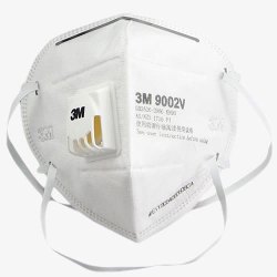9002V白色防霾口罩高清图片