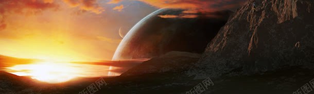 星球科幻大气banner背景jpg设计背景_88icon https://88icon.com 星空 星际 游戏 电商 酷炫