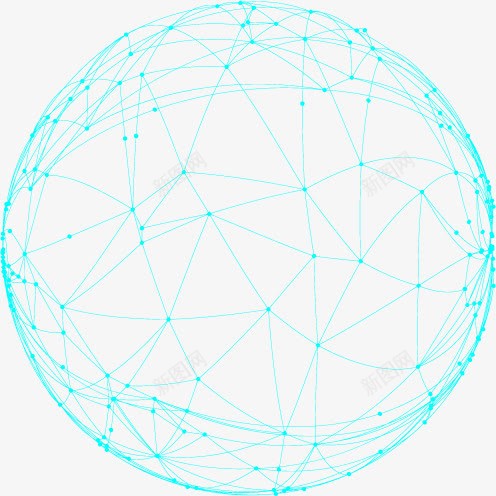 地球点与线构成的球状png免抠素材_88icon https://88icon.com 地球 构成 球状