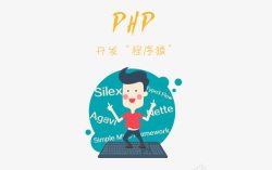 php程序员卡通人物素材