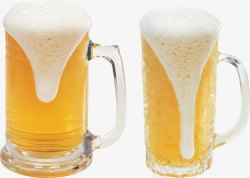 两杯啤酒两杯啤酒高清图片