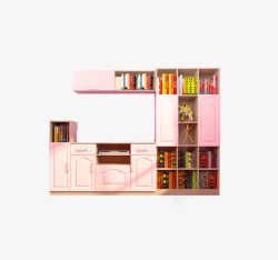 儿童房书房衣柜定制成套书柜家具高清图片