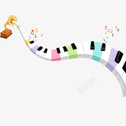 钢琴乐器卡通创意乐器音乐高清图片
