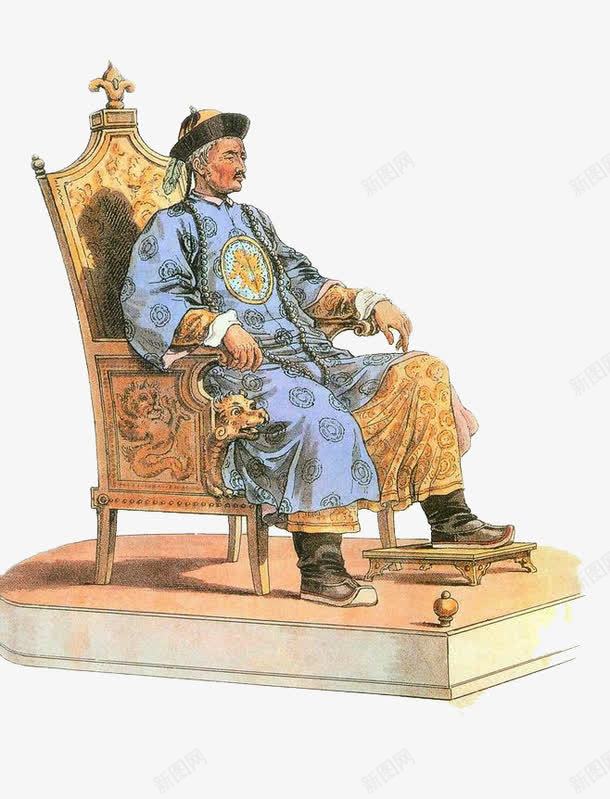 坐在椅子上的帝王png免抠素材_88icon https://88icon.com 九五之尊 位高权重 君主 君王 圣上 坐着 帝王 皇上 皇帝 穿龙袍 轩辕黄帝 龙的传人