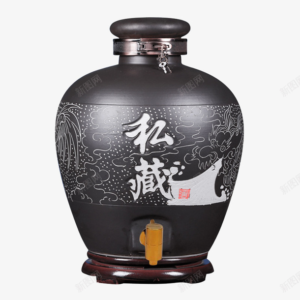 大气加锁泡酒瓶png免抠素材_88icon https://88icon.com 加盖泡酒瓶 古风酒坛 复古酒瓶 带龙头泡酒瓶 水墨风泡酒酒瓶 泡酒瓶 酒壶 陶瓷酒坛