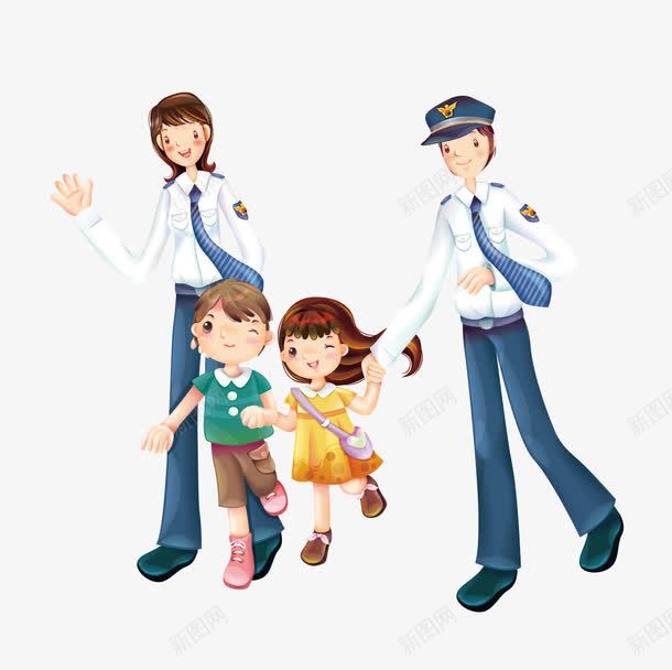 带孩子的警察矢量图ai免抠素材_88icon https://88icon.com 孩子 帮助 警察 警察叔叔 矢量图