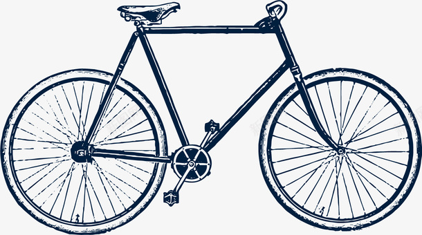 自行车古老的清朝自行车矢量图图标图标