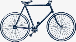 保险杠古老的清朝自行车矢量图图标高清图片