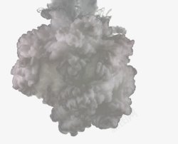 飘渺白色烟雾蘑菇云素材