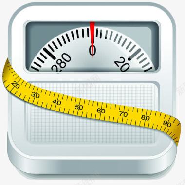 减肥体重秤图标图标