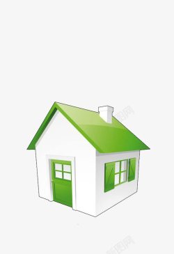 绿色房屋素材
