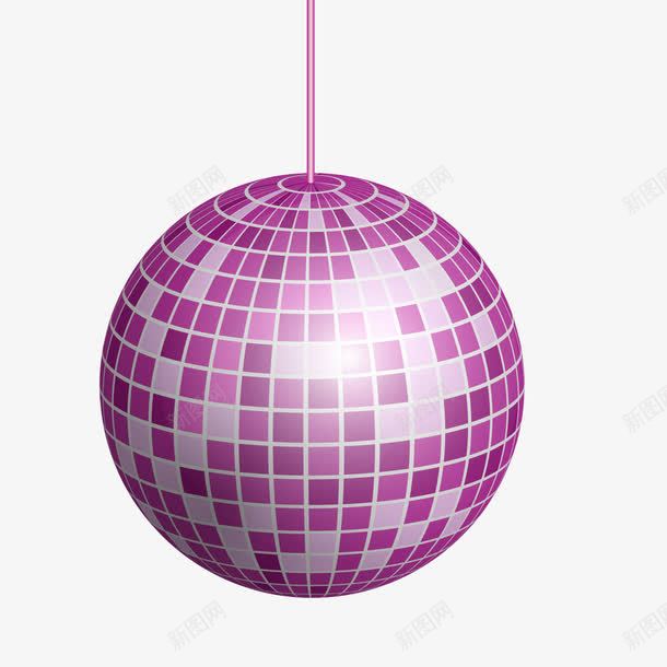 紫色灯球png免抠素材_88icon https://88icon.com 发光 吊灯 夜店 装饰