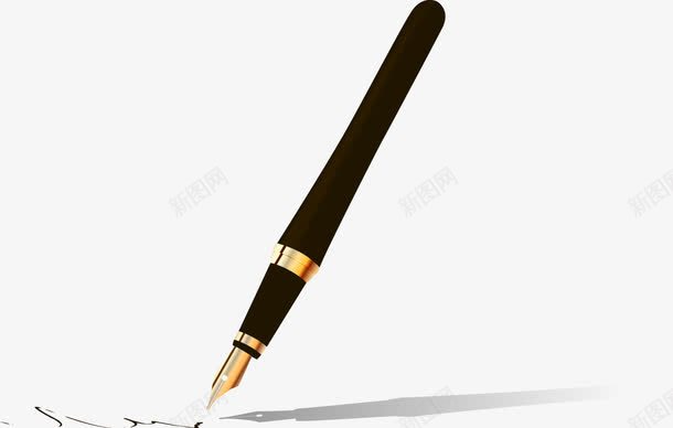 钢笔png免抠素材_88icon https://88icon.com 书写 免费矢量下载 钢笔 钢笔图案 黑色