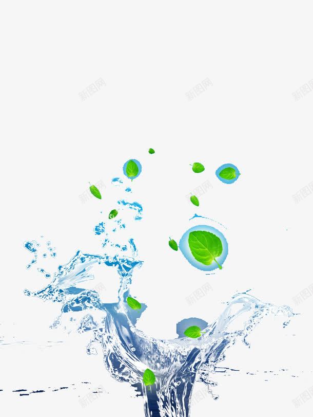 水汽和叶子png免抠素材_88icon https://88icon.com 包围 树叶 活跃 绿色