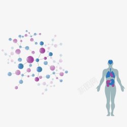 丙烷球棍模型生物学分析高清图片