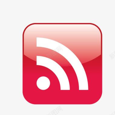 UI图标红色wifi信号标图标图标