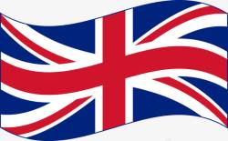 波浪形英国国旗图素材