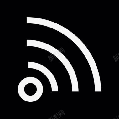 无线网络连接RSS订阅按钮图标图标