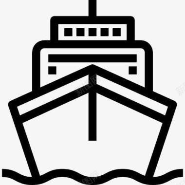 江南游船船图标图标