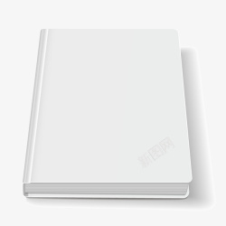 厚厚的书籍简约白色书本工具书矢量图高清图片