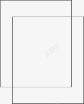 简单重叠正方形装饰边框png免抠素材_88icon https://88icon.com 正方形 简单 装饰 边框 重叠