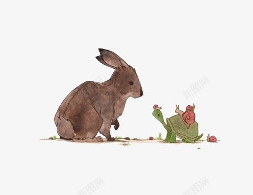 龟兔赛跑png免抠素材_88icon https://88icon.com 乌龟 兔子 卡通动物 手绘动物 蜗牛 通话故事