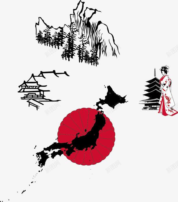 经典日本元素png免抠素材_88icon https://88icon.com 富士山 寿司 扇子 手绘插画 插画 日本 日本刀 日本地图 日本建筑 日本经典 木屐 桃花 歌姬 相扑 神社 竹子 简笔画山 经典日本元素 美丽的富士山