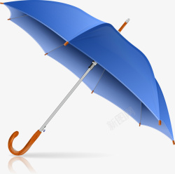 户外伞蓝色卡通雨伞高清图片