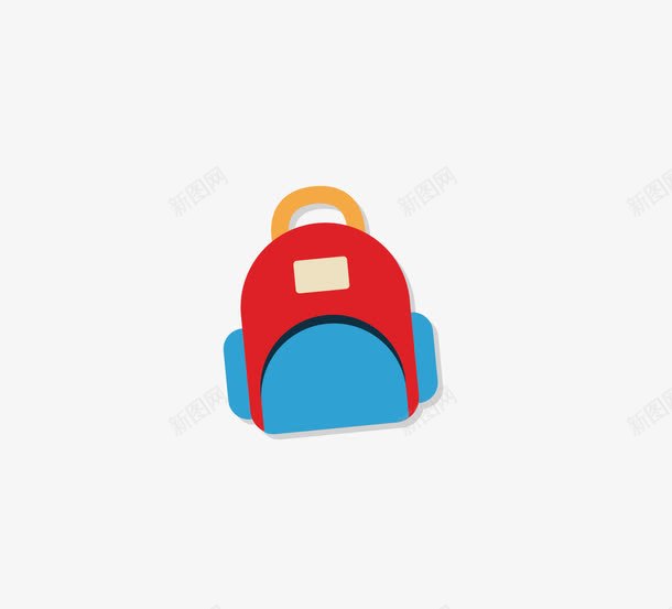 卡通书包png免抠素材_88icon https://88icon.com 卡通文具 学生用品 幼儿园书包 简笔画书包