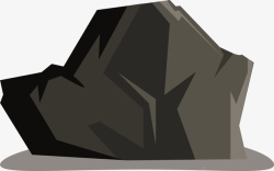 岩石黑色岩石山石矢量图素材