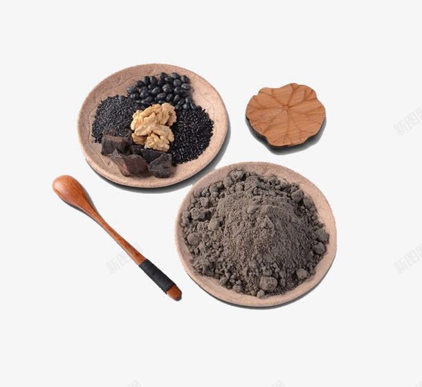 芝麻粉芝麻糊原材料png免抠素材_88icon https://88icon.com 手工现磨制作 无添加代餐粉 精选原材料 黑芝麻糊