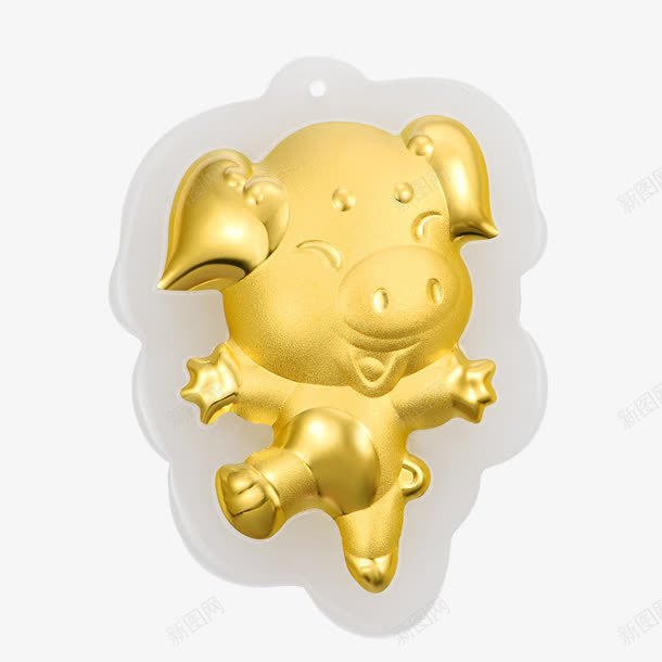 十二生肖猪金镶玉黄金吊坠png免抠素材_88icon https://88icon.com 十二生肖 吊坠 和田玉 猪 黄金