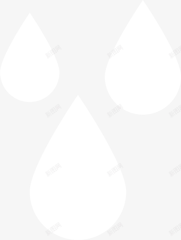 手绘水滴矢量图ai免抠素材_88icon https://88icon.com 免抠PNG 卡通手绘 大气湿度 水滴 温度湿度 湿度 白色 矢量图