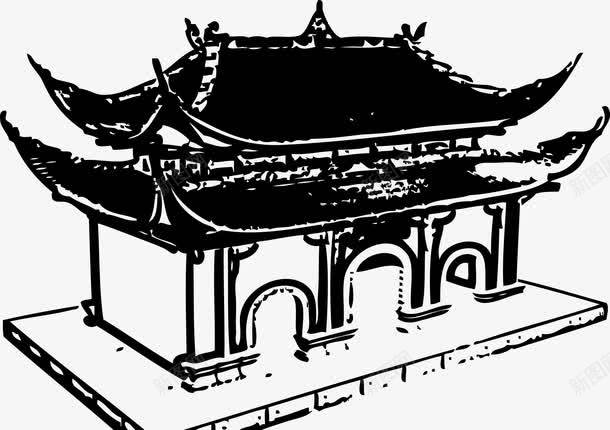 手绘寺庙房屋建筑图png免抠素材_88icon https://88icon.com 人文景观 古寺 古庙 古建筑 寺庙 建筑 摄影 旅游摄影 风光