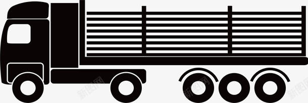 运输货物运输车元素矢量图图标图标