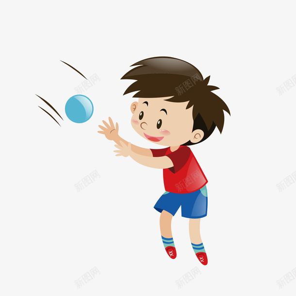 卡通接球的男孩矢量图eps免抠素材_88icon https://88icon.com 卡通 卡通男孩 打球 接球 玩球的男孩 男孩 矢量图 蓝色 蓝色的球
