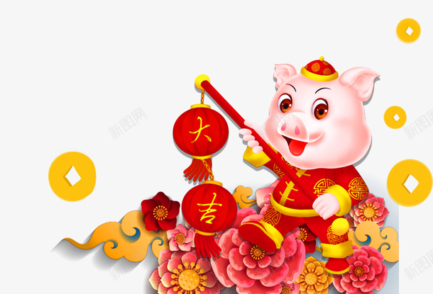卡通福气猪喜庆形象psd免抠素材_88icon https://88icon.com 2019 2019猪年 元宝 卡通猪 招财进宝 猪年 猪年2019 福气猪 财神 财神爷 财神猪 金猪贺岁 金钱 钱币