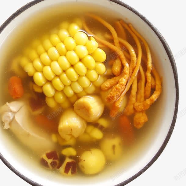 虫草花干贝玉米汤png免抠素材_88icon https://88icon.com png图片素材 产品食物 免费png素材 养生 汤 营养