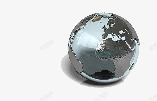 一颗玻璃球png免抠素材_88icon https://88icon.com 世界地图 模拟地球的球 玻璃球 金属
