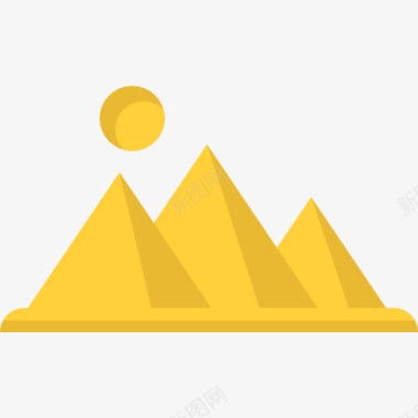 埃及背景金字塔图标图标