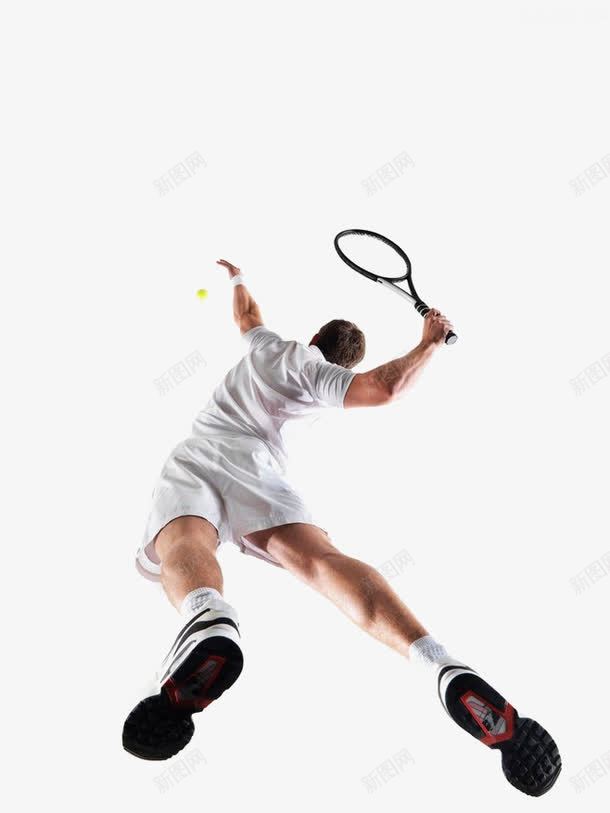 打网球的人png免抠素材_88icon https://88icon.com 人物 白衣 网球拍 运动素材