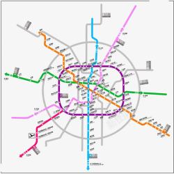 成都地铁线路图素材