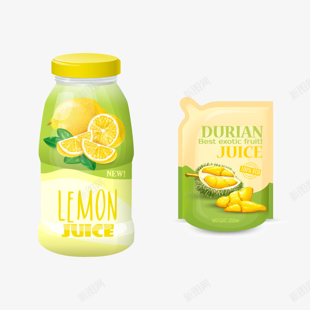 柠檬榴莲果汁饮料创意卡通包装矢矢量图ai免抠素材_88icon https://88icon.com 创意 包装 卡通 果汁 柠檬 柠檬榴莲果汁饮料创意卡通包装矢量素材免费下载 榴莲 牛奶 蜂制品 设计 饮料 矢量图