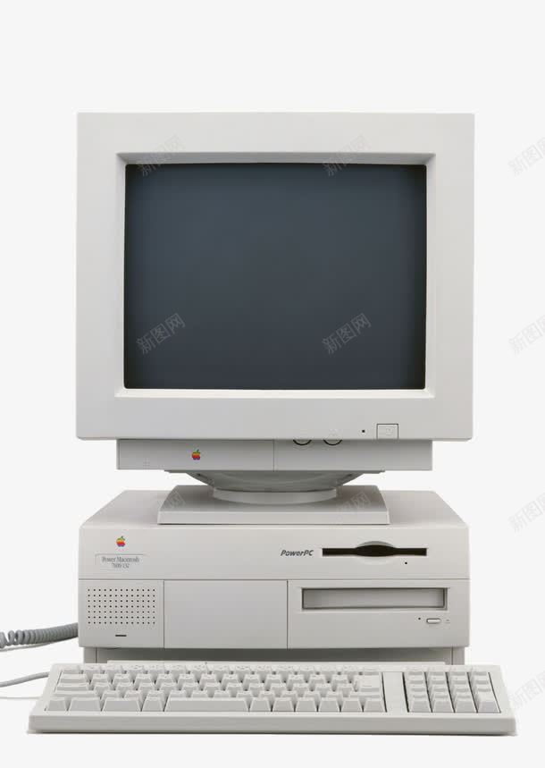 老式台式电脑png免抠素材_88icon https://88icon.com 产品实物 台式机 显示屏 白色电脑 老式电脑